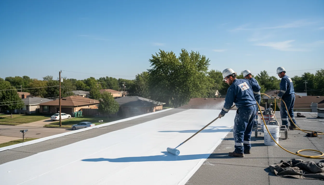 Commercial roof coating in Anderson, MO near me
